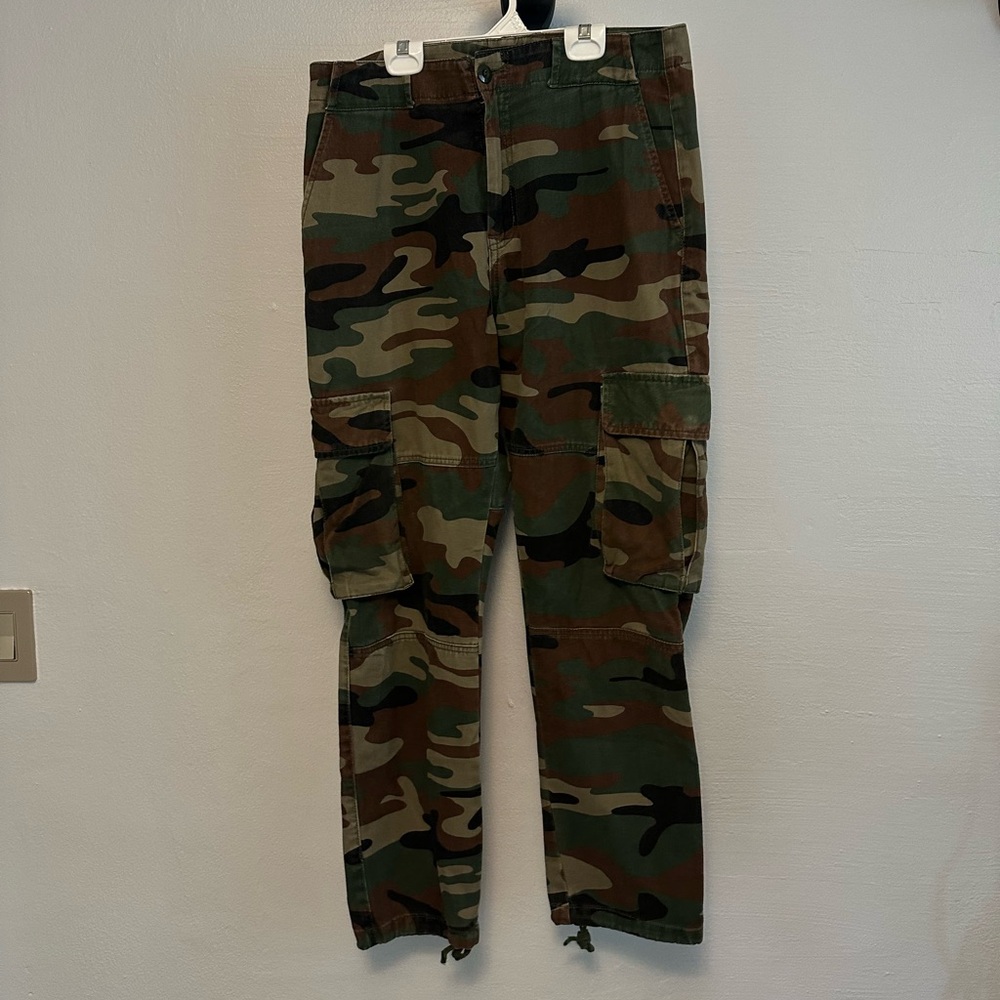 Forever 21 Men's Camouflage Pants - Green/Brown